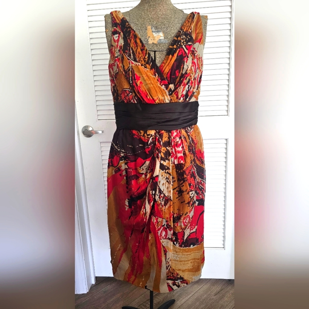 Badgley Mischka Silk Dress